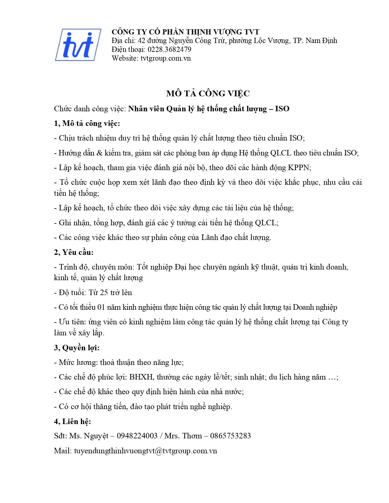 lĩnh vực hoạt động
